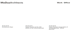 Desktop Screenshot of modusarchitects.com