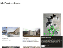 Tablet Screenshot of modusarchitects.com